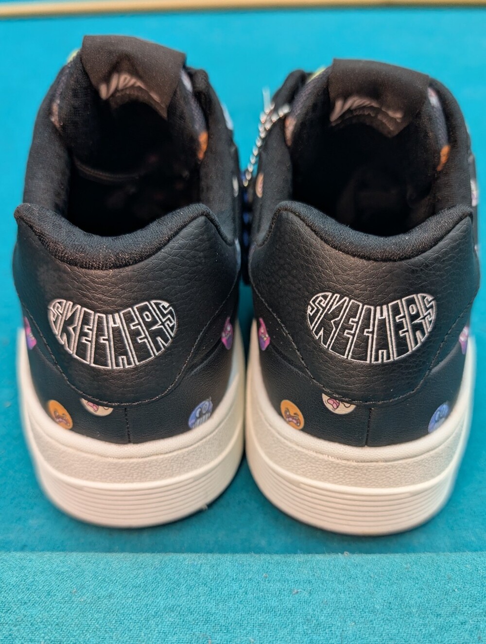 Skechers Womens Uno Court Vexx Multi Moji Black Lifestyle Sneakers Shoes 9.5 - Picture 11 of 11